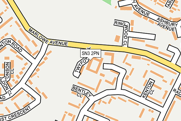 SN3 2PN map - OS OpenMap – Local (Ordnance Survey)