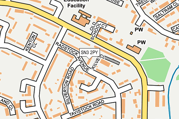 SN3 2PY map - OS OpenMap – Local (Ordnance Survey)