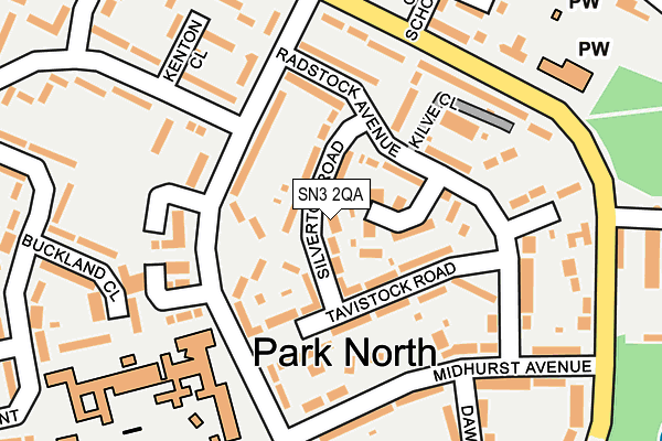 SN3 2QA map - OS OpenMap – Local (Ordnance Survey)