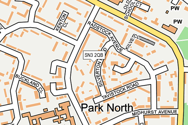 SN3 2QB map - OS OpenMap – Local (Ordnance Survey)