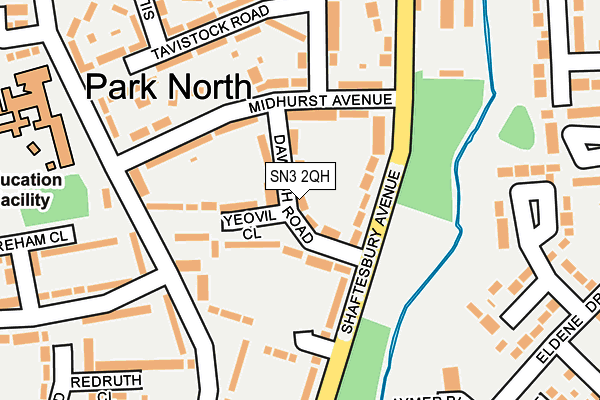 SN3 2QH map - OS OpenMap – Local (Ordnance Survey)