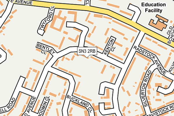 SN3 2RB map - OS OpenMap – Local (Ordnance Survey)