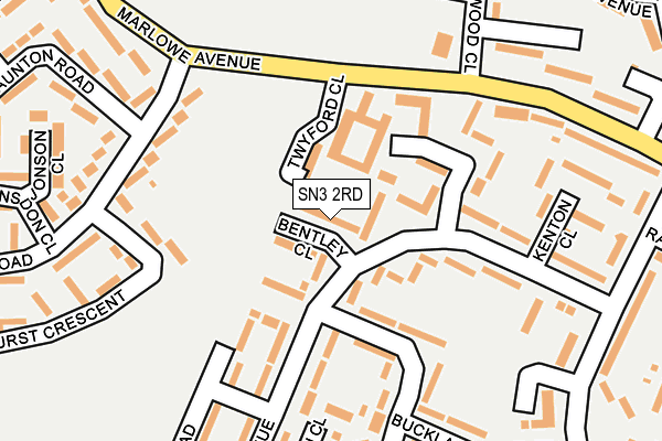 SN3 2RD map - OS OpenMap – Local (Ordnance Survey)