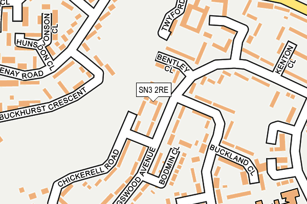 SN3 2RE map - OS OpenMap – Local (Ordnance Survey)