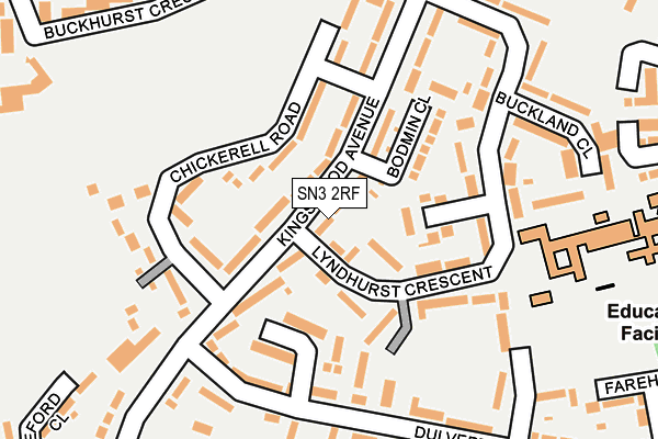 SN3 2RF map - OS OpenMap – Local (Ordnance Survey)