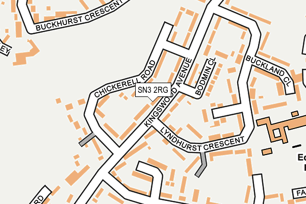 SN3 2RG map - OS OpenMap – Local (Ordnance Survey)