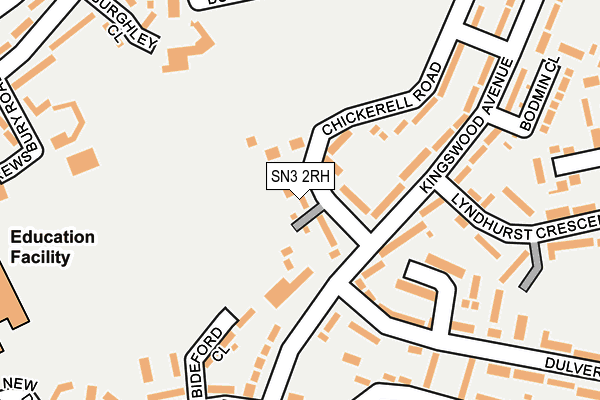 SN3 2RH map - OS OpenMap – Local (Ordnance Survey)