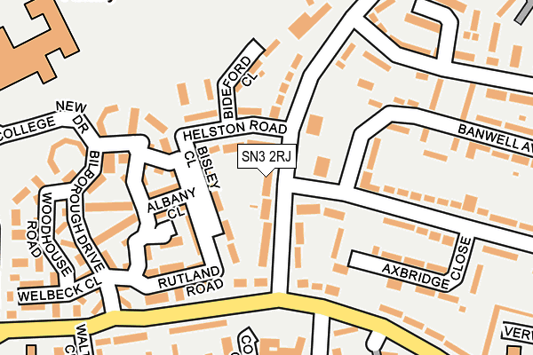 SN3 2RJ map - OS OpenMap – Local (Ordnance Survey)