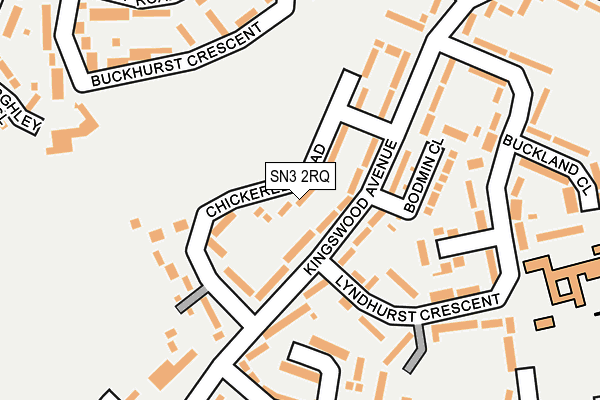 SN3 2RQ map - OS OpenMap – Local (Ordnance Survey)