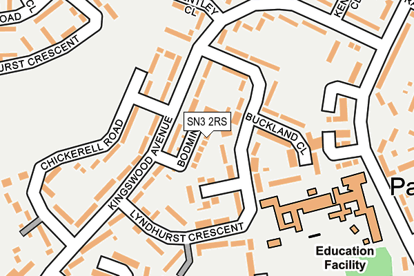 SN3 2RS map - OS OpenMap – Local (Ordnance Survey)