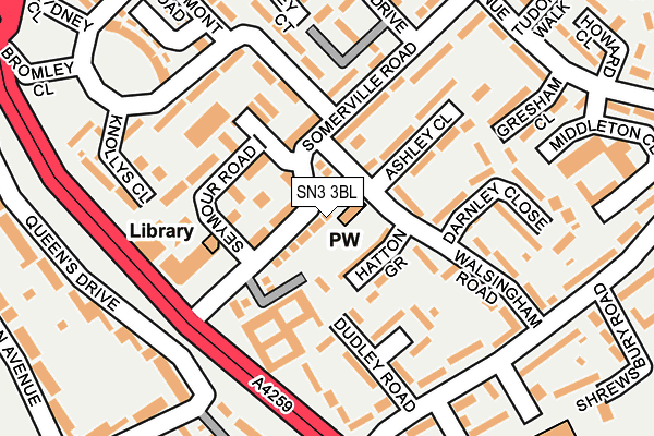 SN3 3BL map - OS OpenMap – Local (Ordnance Survey)