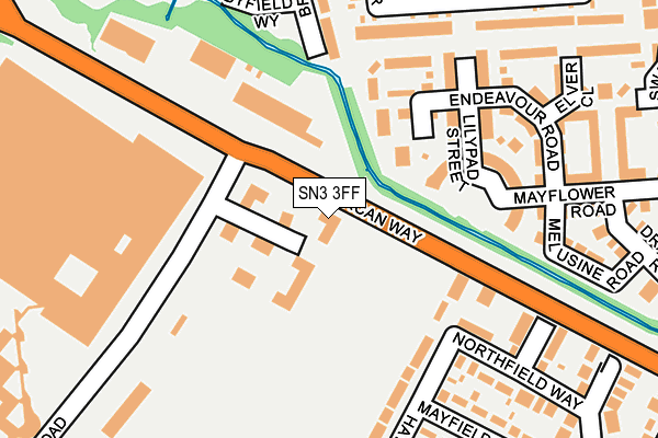 SN3 3FF map - OS OpenMap – Local (Ordnance Survey)