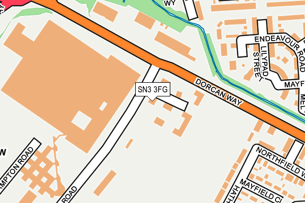 SN3 3FG map - OS OpenMap – Local (Ordnance Survey)