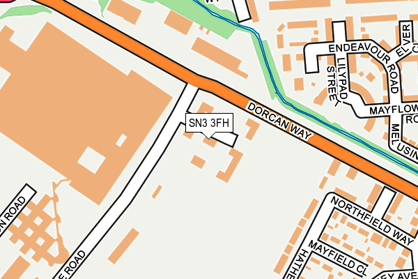 SN3 3FH map - OS OpenMap – Local (Ordnance Survey)