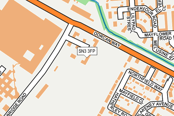 SN3 3FP map - OS OpenMap – Local (Ordnance Survey)