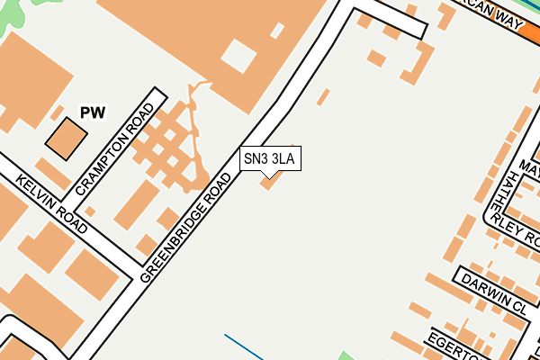 SN3 3LA map - OS OpenMap – Local (Ordnance Survey)