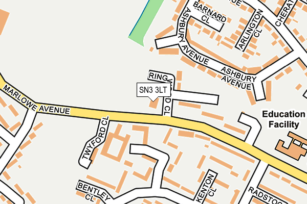 SN3 3LT map - OS OpenMap – Local (Ordnance Survey)