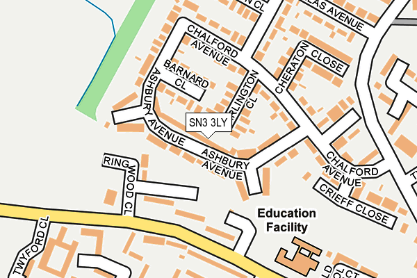 SN3 3LY map - OS OpenMap – Local (Ordnance Survey)