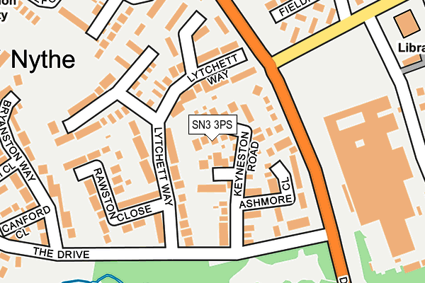 SN3 3PS map - OS OpenMap – Local (Ordnance Survey)