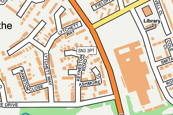 SN3 3PT map - OS OpenMap – Local (Ordnance Survey)