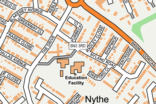 SN3 3RD map - OS OpenMap – Local (Ordnance Survey)