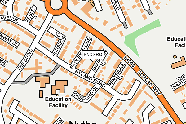 SN3 3RQ map - OS OpenMap – Local (Ordnance Survey)