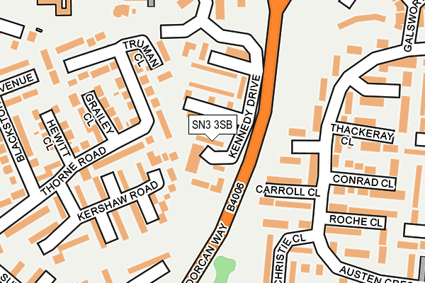 SN3 3SB map - OS OpenMap – Local (Ordnance Survey)