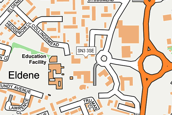 SN3 3SE map - OS OpenMap – Local (Ordnance Survey)