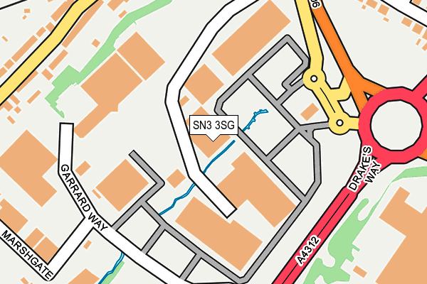 SN3 3SG map - OS OpenMap – Local (Ordnance Survey)