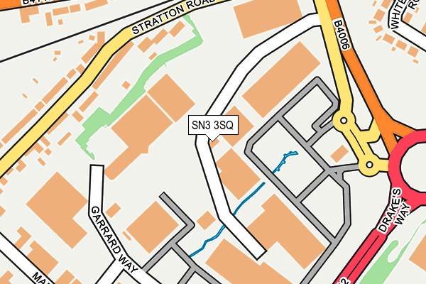 SN3 3SQ map - OS OpenMap – Local (Ordnance Survey)