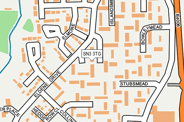 SN3 3TG map - OS OpenMap – Local (Ordnance Survey)