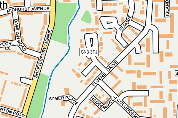SN3 3TJ map - OS OpenMap – Local (Ordnance Survey)