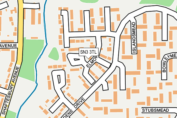 SN3 3TL map - OS OpenMap – Local (Ordnance Survey)