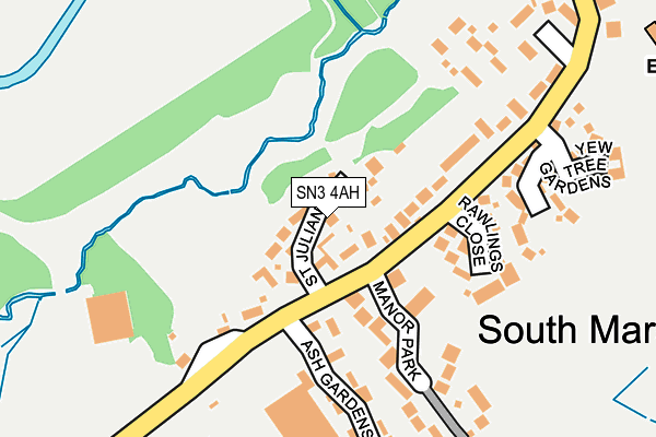 SN3 4AH map - OS OpenMap – Local (Ordnance Survey)
