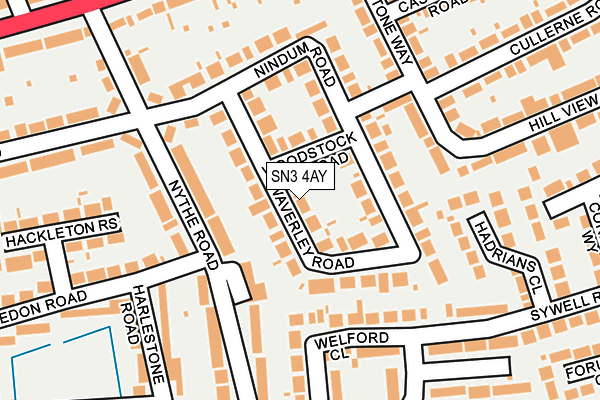 SN3 4AY map - OS OpenMap – Local (Ordnance Survey)