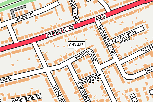 SN3 4AZ map - OS OpenMap – Local (Ordnance Survey)