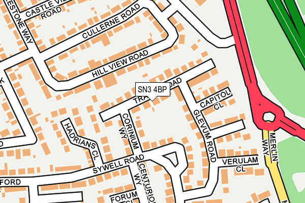 SN3 4BP map - OS OpenMap – Local (Ordnance Survey)