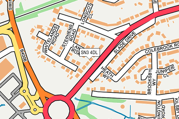 SN3 4DL map - OS OpenMap – Local (Ordnance Survey)