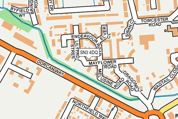 SN3 4DQ map - OS OpenMap – Local (Ordnance Survey)