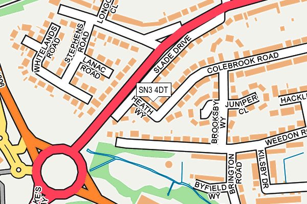 SN3 4DT map - OS OpenMap – Local (Ordnance Survey)
