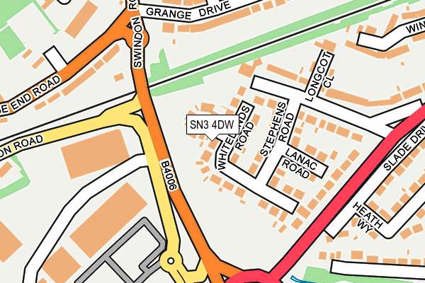 SN3 4DW map - OS OpenMap – Local (Ordnance Survey)