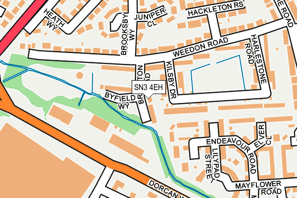 SN3 4EH map - OS OpenMap – Local (Ordnance Survey)