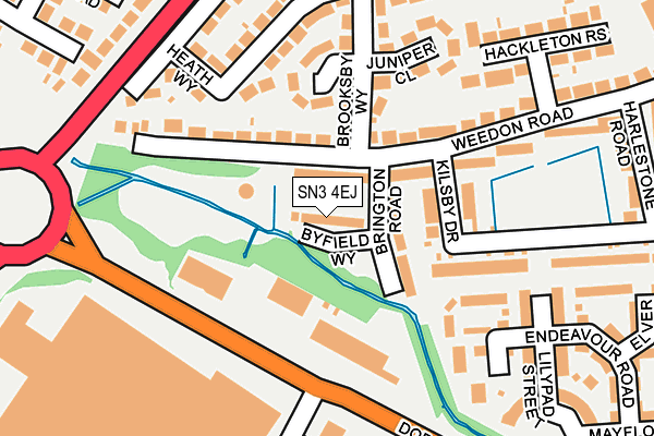 SN3 4EJ map - OS OpenMap – Local (Ordnance Survey)