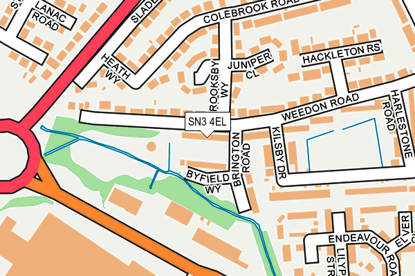 SN3 4EL map - OS OpenMap – Local (Ordnance Survey)