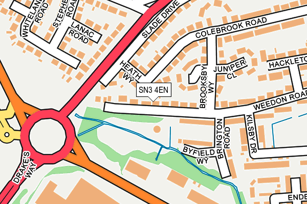 SN3 4EN map - OS OpenMap – Local (Ordnance Survey)