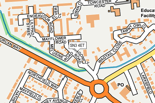 SN3 4ET map - OS OpenMap – Local (Ordnance Survey)