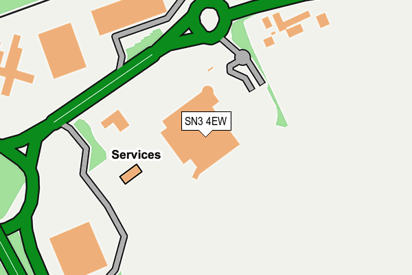 SN3 4EW map - OS OpenMap – Local (Ordnance Survey)