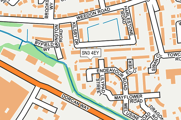 SN3 4EY map - OS OpenMap – Local (Ordnance Survey)