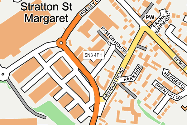 SN3 4FH map - OS OpenMap – Local (Ordnance Survey)