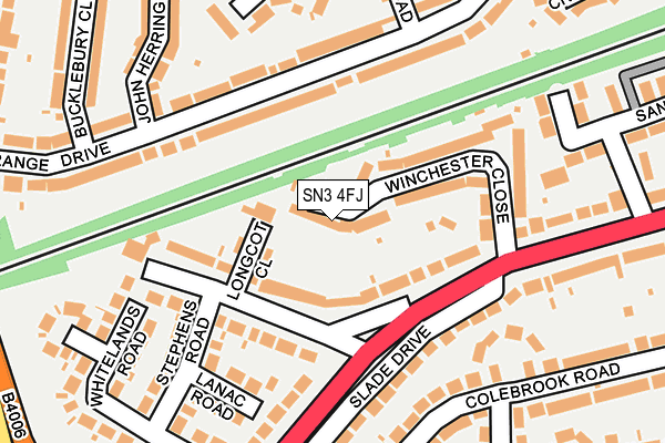 SN3 4FJ map - OS OpenMap – Local (Ordnance Survey)